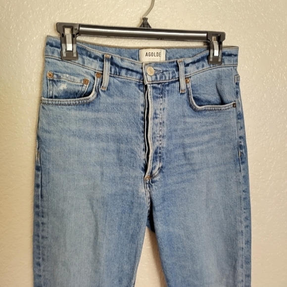 AGOLDE Nico High Rise Slim Fit Jeans Sz 27 - Picture 3 of 10